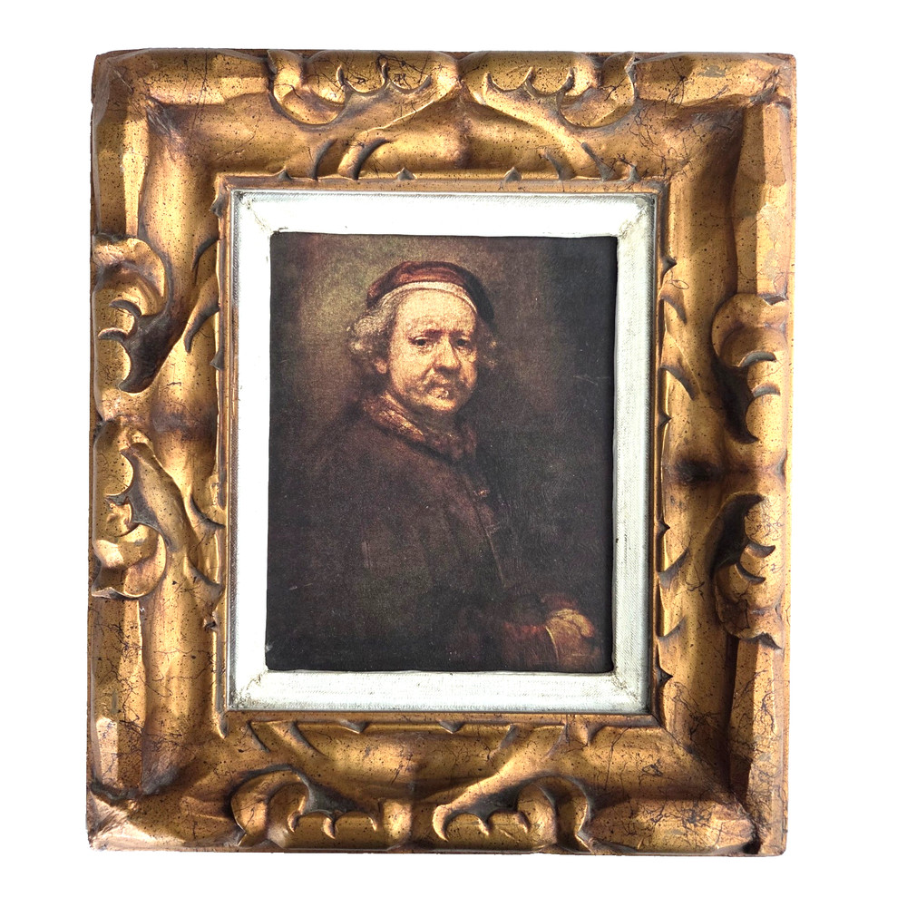 Reproduction Self Portrait Age of 63 Dutch artist Rembrandt van Rijn 16 x 14″