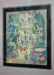 Framed Charles Cobelle Signed Lithograph Art COA 162/500 Titled „Rue De La Paix“