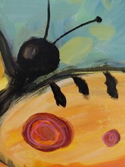 MONA VIVAR 16×20 Big Contemporary Expressionist Butterfly Acrylic Painting