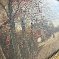Timeless Landscape Oil Painting „Gilded Frame“ Refined Small Art