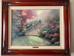 Thomas Kinkade Stairway to Paradise Limited Edition Framed Litho Canvas 18×24