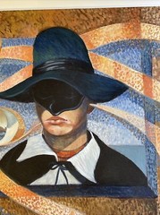 Large Modernist Portrait Surrealism Cubism Expressionism Sister Brutosky Listed
