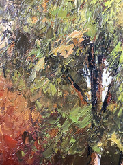Framed Landscape Painting Oil on Canvas 20 1/2″ x 24 3/4″ Signed April