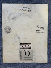 AMEDEO MODIGLIANI drawing and painting on old paper signed stamped vintage