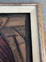 ECUADORIAN ARTIST, ARTURO NIETO ORIGINAL MIXED MEDIA PAINTING ON HARD BOARD
