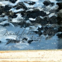 Donald Waters (NJ,1931-2005) oil painting 150842