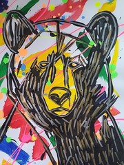 Original Art 12×16 Figurative Abstract Expressionist on Gallery Paper