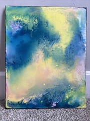 Original Kayla Braden Abstract “OG” Acrylic Glitter Painting on Canvas