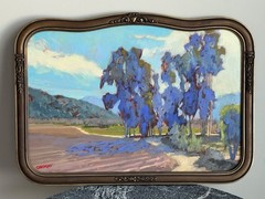 Antique Frame Oil Painting California Artist James Osorio HWY 79 San Diego