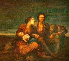Oil painting Irish-Famine-George-Frederic-Watts-Oil-Painting handmade