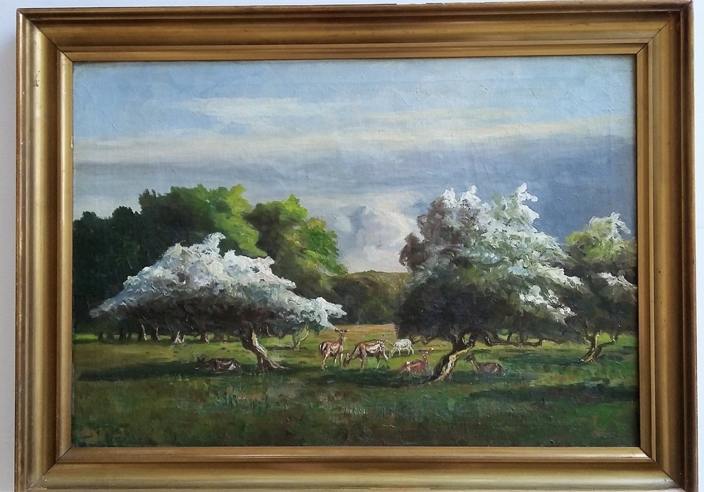 Listed Danish Artist – Niels Peter Christiansen (1873-1960) O/C -18″x25″ Signed