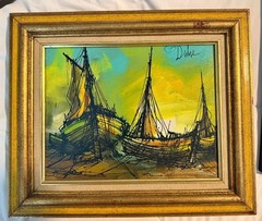 MID CENTURY MODERN ABSTRACT 1960’S PRODUCTION ART 14 X 11