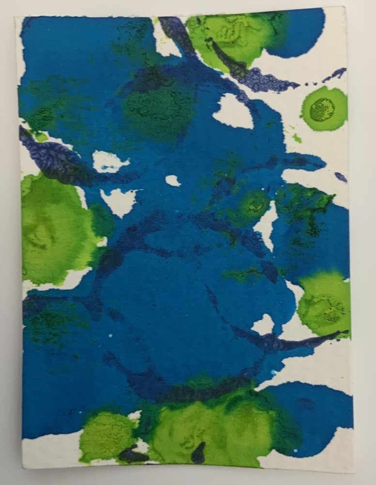 ACEO original art card 2.5” X 3.5” One Of A Kind Mixed Media Signed By Artist!