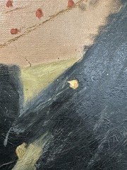 Oil On Canvas: Elegant By Veil c. 1890-1900 Belle Epoque Impressionism