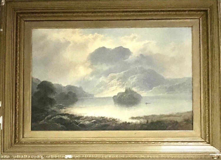 George Blackie Sticks Large 1897 Original oil Painting on canvas
