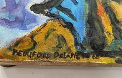 Beauford Delaney Painting – Abstract Figures art – Harlem Renaissance art