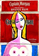 SEXY LADY PAINTING upcycled CB 23 x 14 original SWARTZMILLER DNA SIGNED POP ART