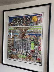 Charles Fazzino Pop Art „Money Doesn’t Grow On Trees“-3D FRAMED #40of300 Rare!