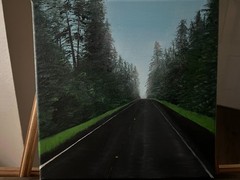 Driving through Olympic park 12″ x 12″
