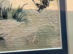 Edna Andrade original signed water color painting -1958- original from a master