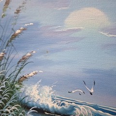Original Framed Oil Painting on Canvas Signed Beach Coastal Ocean Sea 10″x 12″
