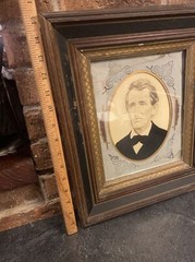 Antique Framed Portrait Of An Older Gentleman- See Pics!