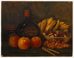 F. Higgins – Early 20th Century Oil, Still Life with Tintara Wine