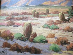 Walter Farrington Moses Framed Vtg. Orig. Desert Oil Painting – Mt. San Jacinto