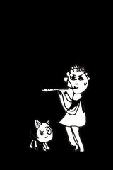 The cat: photo print of original graphics (6″ x 4″)