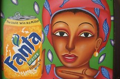 South Africa Grocery FANTA ORANGE SODA Adams Signed ART Original Oil Paintings