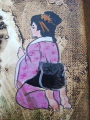 ORIGINAL ACRYLIC AND MIXED MEDIA ON CANVAS SIGNED ARTIST LIN MARTINIQUE