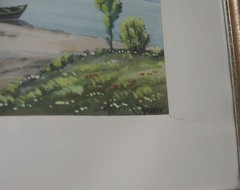 German Southern Bavarian Dessien Oil Acrylics & Watercolor Painting by L. Becker