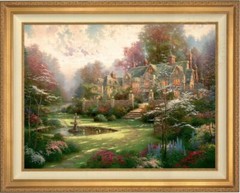 Thomas Kinkade ~ Gardens Beyond Spring Gate 25½ x 34 A/P ~ Double Signed