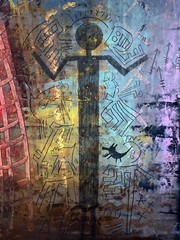 Gary S Bowling original mixed media painting ~ West Virginia