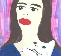 Trisha with Nixon by William Mayer new york artist surreal impressionist