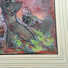 THEODORE NADEJEN PAINTING ANTIQUE NUDE MODERNISM RUSSIAN CALIFORNIA ILLUSTRATOR