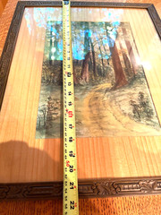 Estate Item, Trail in the woods, signed? Very well Framed, Beautiful Condition.