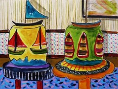 Original Bakery Sketch Cake Food Watercolor Impressionism