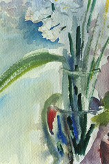 Still Life With Flowers Watercolor Donnave Lindsey American Watercolor Society