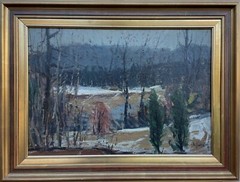 Gideon Isaksson 1911-1980 Early Spring Landscape Sweden Scandinavia 86x66cm