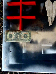 blessing cross lucky money bowl of abundance heart of love blessing art painting