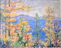 HARRIETT R. KIRKPATRICK (Columbus, Ohio, 1877-1962), „Kentucky“ Orig. Watercolor