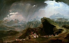 Joshua Commanding the Sun Gibeon Painting by John Martin Reproduction