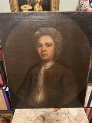 Antique 18th Century Portrait Painting of a Man