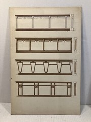 2 Original Watercolor Architectural Presentation Board Joseph J Noe Studios L-F