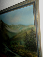 Mountain of the Holy Cross Painting Thomas Moran Attributed Framed in Colorado.