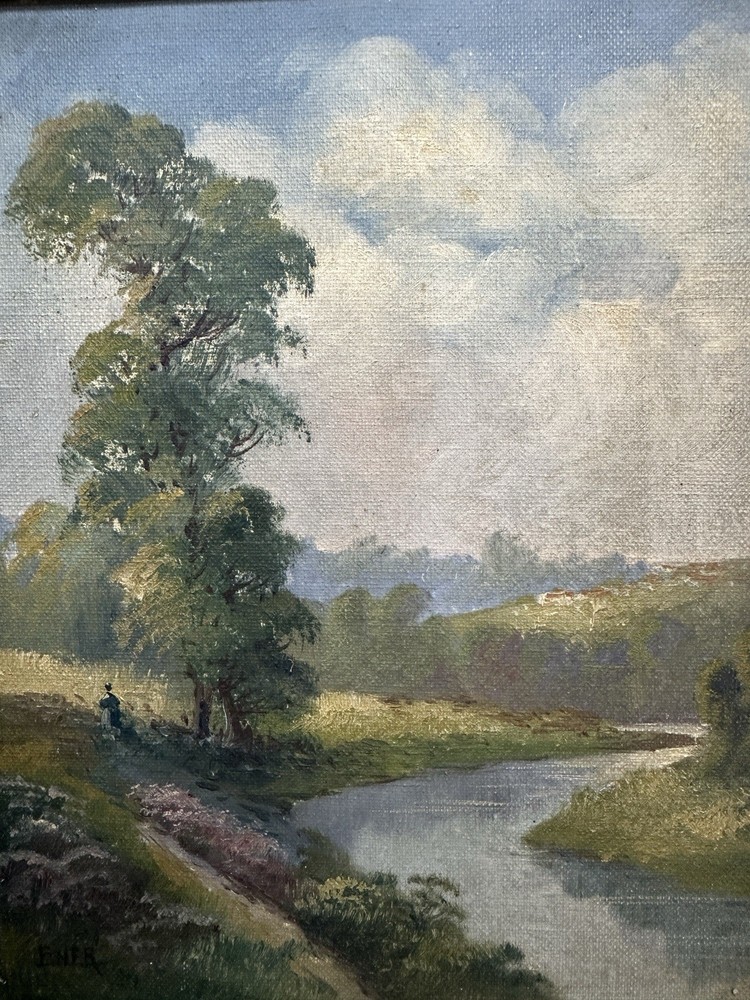 Signed Oil On Canvas, Presumed View Of Creuse, French School, 19th-20th C
