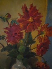 Gustav Berlin (1905-1988) Oil Painting Swedish Artist Still Life In Flowers…