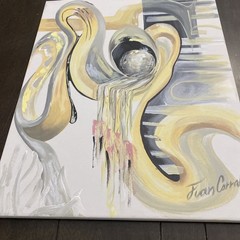 Original Acrylic Painting on canvas 16”x 20” COA Signed By Juan Corral