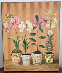 Fabrice De Villeneuve Original Oil Painting on Canvas. Size 18 x 15